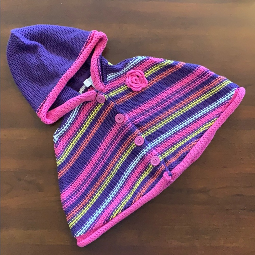 Children’s Place hooded poncho, 12 mos